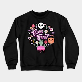 Team Treat Costume for  Trick or Treaters Crewneck Sweatshirt